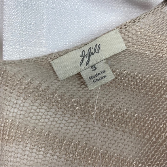 J. Jill Cotton Linen Rayon Open Cardigan Sz.S NWT - Picture 5 of 9